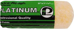 Premier Paint Roller - 1-1/4" Nap, 9" Wide Paint Roller Cover - Extra-Rough Texture, Polyester - Benchmark Tooling