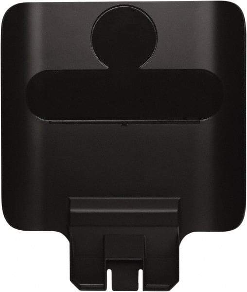 Rubbermaid - Square Lid for Use with 23 Gal Rectangular Recycle Containers - Black, Polypropylene, For Slim Jim Trash Cans - Benchmark Tooling