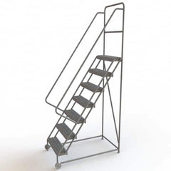 TRI-ARC - Rolling & Wall Mounted Ladders & Platforms Type: TiltNRoll Rolling Ladder Style: Tilt & Roll Safety Ladder - Benchmark Tooling
