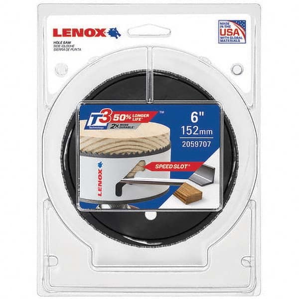 Lenox - Hole Saws Saw Diameter (mm): 1.50 Saw Diameter (Inch): 6 - Benchmark Tooling