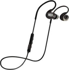 ISOtunes - Reusable, 27 dB Behind Neck Noise Isolating Earbud - ANSI S3.19-1974 Specification, Black Cup, Black Plug - Benchmark Tooling