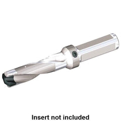 Kennametal - 33.34 to 36mm Diam, 5xD, 166.7mm Max Depth, 1-1/2" Shank Diam, 207.5mm Flute, 317.55mm OAL, Replaceable Tip Drill - KSEM3334HPGM Insert, 9 Seat Size, KSEM Toolholder, Series KSEM - Benchmark Tooling