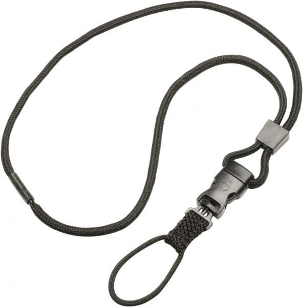 Ability One - Lanyards; Material: Plastic ; Color: Black ; Length (Inch): 36 - Exact Industrial Supply