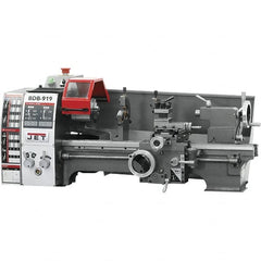 Jet - 8-3/4" Swing, 18" Between Centers, 115 Volt, Single Phase Bench Lathe - 3MT Taper, 3/4 hp, 130 to 2,000 RPM, 3/4" Bore Diam, 20" Deep x 30" High x 40" Long - Benchmark Tooling