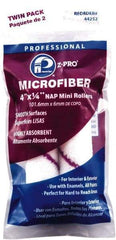 Premier Paint Roller - 1/4" Nap, 4" Wide Paint Mini Roller Covers - Smooth Texture, Microfiber - Benchmark Tooling