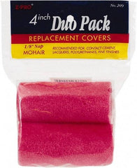 Premier Paint Roller - 4" Wide Paint Roller Cover - Smooth Texture, Mohair - Benchmark Tooling