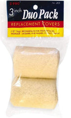 Premier Paint Roller - 1/4" Nap, 3" Wide Paint Roller Cover - Smooth Texture, Mohair - Benchmark Tooling
