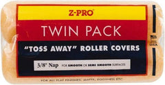 Premier Paint Roller - 3/8" Nap, 9" Wide Paint Roller Cover - Semi-Smooth Texture, Polyester - Benchmark Tooling