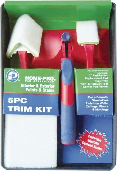 Premier Paint Roller - Trim Paint Roller Kit - Plastic Frame, Includes Paint Tray & Roller Frame - Benchmark Tooling