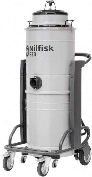 Nilfisk - 13 Gal Steel Tank, Electric Powered Wet/Dry Vacuum - 3.21 Peak hp, 100/120 Volt, 15.8 Amps, 20' Hose Fitting, Main Filter, Accessories Included - Benchmark Tooling