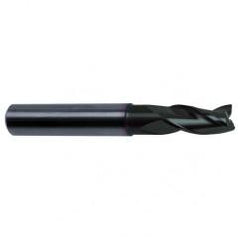 3/4 Dia. x 4 Overall Length 3-Flute Square End Solid Carbide SE End Mill-Round Shank-Center Cut-Super-A - Benchmark Tooling