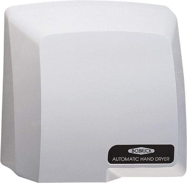 Bobrick - 1725 Watt Gray Finish Electric Hand Dryer - 115 Volts, 13 Amps, 9-5/8" Wide x 11.13" High x 5-7/16" Deep - Benchmark Tooling