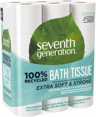 Seventh Generation - 960' Roll Length x 4" Sheet Width, Standard Roll Toilet Tissue - 240 Sheets per Roll, 2 Ply, White, Recycled Fiber - Benchmark Tooling