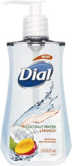 Dial - 7.5 oz Pump Bottle Liquid Soap - Clear, Coconut Water & Mango Scent - Benchmark Tooling