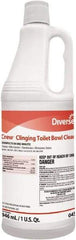 Diversey - 1 qt Bottle Liquid Toilet Bowl Cleaner - Floral Scent, Disinfectant, Nonacidic, Toilet Bowl - Benchmark Tooling