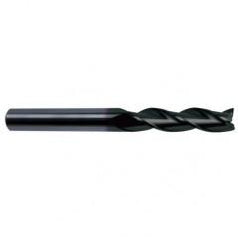 5/8 Dia. x 6 Overall Length 3-Flute Square End Solid Carbide SE End Mill-Round Shank-Center Cut-Super-A - Benchmark Tooling