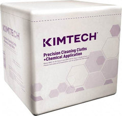 Kimtech - 1/4 Fold Clean Room/Lab/Critical Task Wipes - Poly Pack, 12" x 12-1/2" Sheet Size, White - Benchmark Tooling