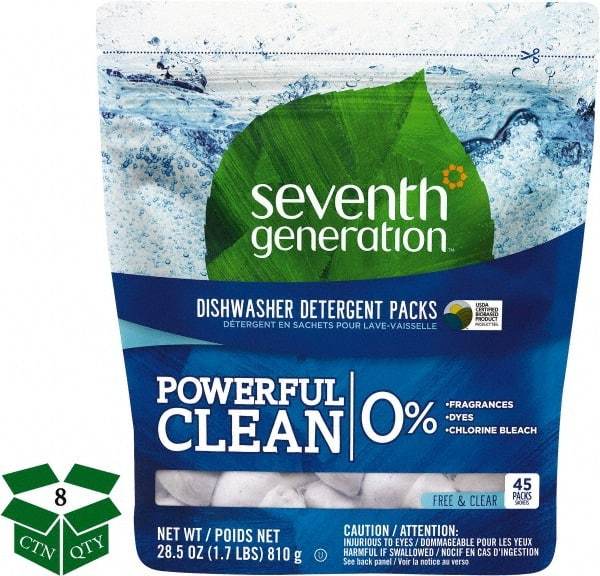 Seventh Generation - 0.63 oz Packet Automatic Dishwashing Powder - Unscented - Benchmark Tooling