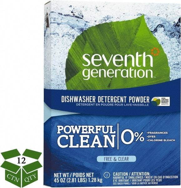 Seventh Generation - 45 oz Box Automatic Dishwashing Powder - Unscented - Benchmark Tooling