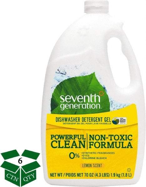 Seventh Generation - 70 oz Bottle Automatic Dishwashing Gel - Lemon Scented - Benchmark Tooling