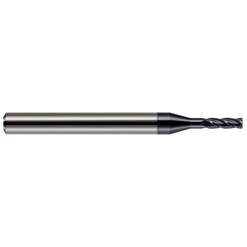 Harvey Tool - Corner Radius & Corner Chamfer End Mills; Mill Diameter (mm): 1.20 ; Mill Diameter (Inch): 3/64 ; Mill Diameter (Decimal Inch): 0.0470 ; End Type: Corner Radius ; Corner Radius (Decimal Inch): 0.0050 ; Number of Flutes: 4