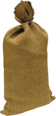 Made in USA - 14" Long x 26" High Sand Bag - Desert Tan Burlap, For Spill Containment - Benchmark Tooling