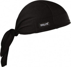 Ergodyne - Size Universal, Cooling Tie Hat - Black Solid Pattern, Polyester - Benchmark Tooling