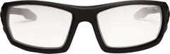 Ergodyne - Clear Lenses, Framed Safety Glasses - Anti-Fog, Matte Black Frame, Size Universal, Wrap Around - Benchmark Tooling