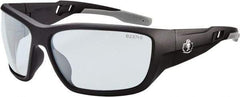 Ergodyne - Indoor/Outdoor Lenses, Framed Safety Glasses - Anti-Fog, Matte Black Frame, Size Universal, Wrap Around - Benchmark Tooling