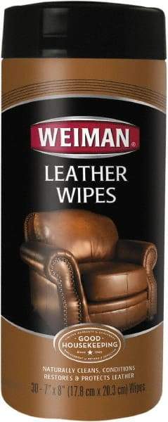 Weiman - Wipes Leather Cleaner - Unscented, Canister Container - Benchmark Tooling