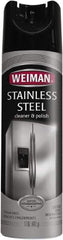 Weiman - 17 fl oz Aerosol Stainless Steel Cleaner & Polish - Unscented, Can Container - Benchmark Tooling