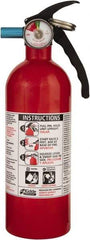 Kidde - 2 Lb, 5-B:C Rated, Dry Chemical Fire Extinguisher - 3-1/4" Diam x 10.95" High, 100 psi, 12' Discharge in 12 sec, Seamless Aluminum Cylinder - Benchmark Tooling