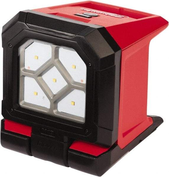 Milwaukee Tool - 18 Volts, 1500 Lumens, Cordless Work Light - Red/Black, Up to 20 hr Run Time - Benchmark Tooling