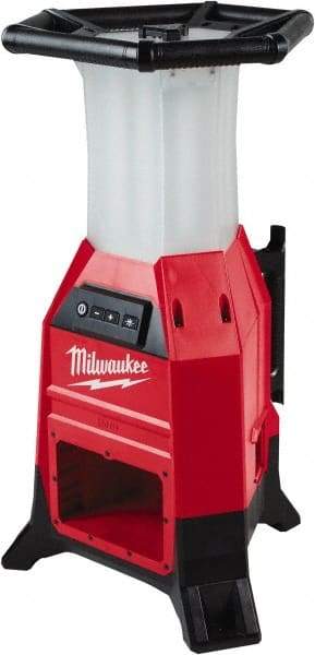 Milwaukee Tool - 18 Volts, 9000 Lumens, Cordless Work Light - Red/Black, 15 hr Run Time - Benchmark Tooling