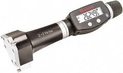 Starrett - 2" to 2-5/8", IP67, Carbide Face Electronic Inside Micrometer - 0.00005" Resolution, 0.0002" Accuracy, 3-1/16" Gage Depth - Benchmark Tooling