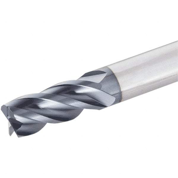 Iscar - 3/4", 4 Flute, Single End, Solid Carbide, 0.04" Corner Radius End Mill - 4" OAL, Right Hand Flute, 1-1/2" LOC, Right Hand Cut - Benchmark Tooling