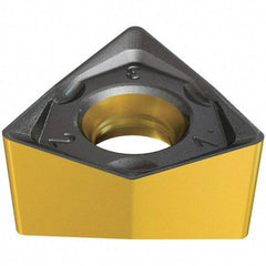 Iscar - H690 WNMU0705 MM Grade IC830 Carbide Milling Insert - TiAlN/AlTiN/TiN Finish, 5.9mm Thick, 11.5mm Inscribed Circle, 0.8mm Corner Radius - Benchmark Tooling