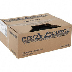 PRO-SOURCE - 1 mil Thick, Heavy-Duty Trash Bags - Linear Low-Density Polyethylene (LLDPE), Flat Pack Dispenser, 40" Wide x 46" High, Black - Benchmark Tooling