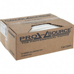 PRO-SOURCE - 1.5 mil Thick, Heavy-Duty Trash Bags - Linear Low-Density Polyethylene (LLDPE), Flat Pack Dispenser, 44" Wide x 47" High, Clear - Benchmark Tooling