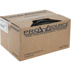 PRO-SOURCE - 1.5 mil Thick, Heavy-Duty Trash Bags - Linear Low-Density Polyethylene (LLDPE), Flat Pack Dispenser, 22" Wide x 60" High, Black - Benchmark Tooling