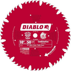 Freud - 10" Blade Diam, 50 Teeth, Carbide-Tipped Cold Saw Blade - 1" Arbor Hole Diam, 0.071" Blade Thickness - Benchmark Tooling