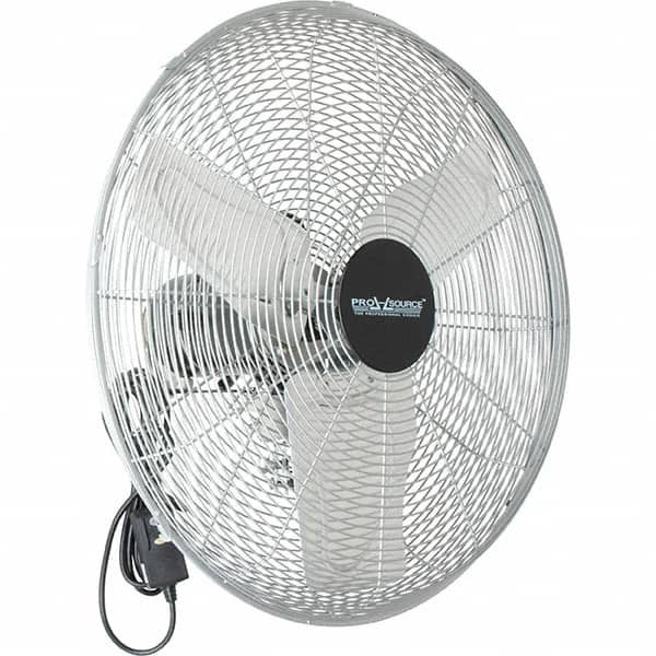 PRO-SOURCE - 24" Blade, 1/4 hp, 5,200, 6,000 & 7,700 CFM, Oscillating Industrial Circulation Fan - Back-Mounted, 120 VAC Volts, 1.60-1.90 Amps, 3 Speed - Benchmark Tooling