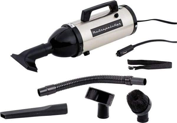 MetroVac - Hand Vacuum Cleaner - 12 Volts, 0.5 hp, 12 Amps, 3 Lb, Accessories Included - Benchmark Tooling