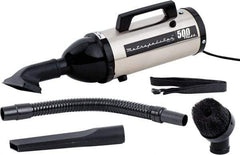 MetroVac - Hand Vacuum Cleaner - 120 Volts, 0.75 hp, 4.5 Amps, 3 Lb, Accessories Included - Benchmark Tooling