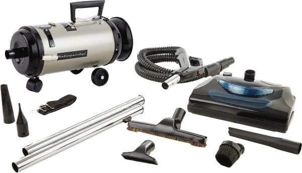 MetroVac - Canister Vacuum Cleaner - 120 Volts, 4 hp, 11.25 Amps, 12.5 Lb, Accessories Included - Benchmark Tooling