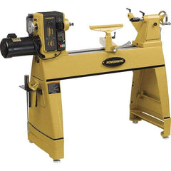 Powermatic - 20" Swing, 36" Between Centers, 220 Volt, Triple Phase Toolroom Lathe - 2MT Taper, 2 hp, 15 to 3,200 RPM, 5/8" Bore Diam, 36-1/2" Deep x 47" High x 81" Long - Benchmark Tooling