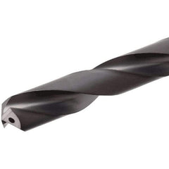 Iscar - 3.2mm 140° Solid Carbide Jobber Drill - TiAlN Finish, Right Hand Cut, Spiral Flute, Straight Shank, 66mm OAL, Standard Point - Benchmark Tooling