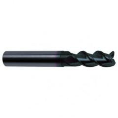 1/2" Dia. - 4-1/2" OAL - 45° Helix Super-A Carbide End Mill - 3 FL - Benchmark Tooling