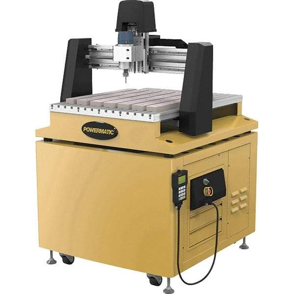 Powermatic - Single Phase, 115 Volt, CNC Mill Drill Machine - 39-11/64" Long x 28-25/64" Wide Table - Benchmark Tooling