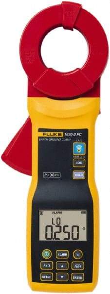 Fluke - 1630-2 FC, CAT III, CAT IV, Digital Earth Ground Clamp Meter with 1.575" Clamp On Jaws - 1000 VAC, 39.99 AC Amps, Measures Leakage Current - Benchmark Tooling